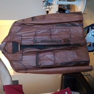 Mens leather jacket, thick quality lining, warm! Size 50 European - medium